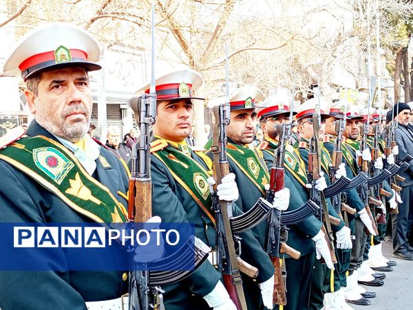 تشییع با شکوه شهید جوادحسن زاده شهید مرزبانی فراجا