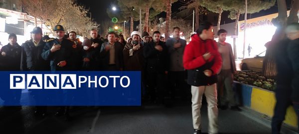 مراسم تشییع نمادین فاطمه زهرا(س)  در مسجد محمد رسول الله(ص) شهرستان شیروان