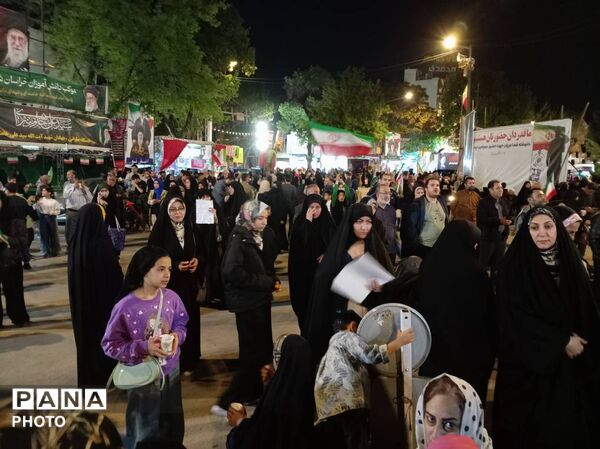 اجتماعات شبانه مردم بجنوردی؛ شب‌های پرشور در مرکز خراسان‌شمالی