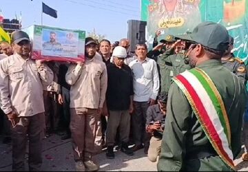 تشییع پیکر شهید لقمان آبسیه در جغین رودان با حضور گسترده مردم