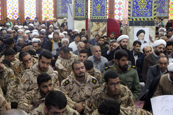 مراسم بزرگداشت حماسه 9 دی در مسجد حظیره در یزد