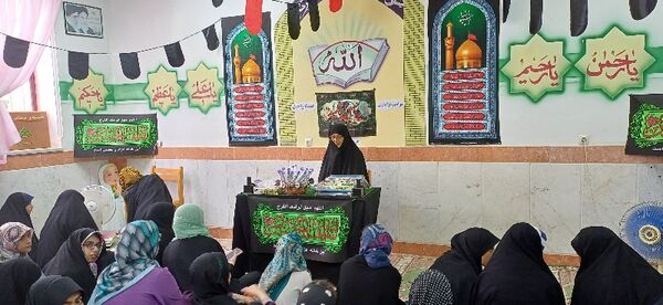 مراسم عزاداری هیات دخترانه راحیل در کانون فرهنگی تربیتی سمیه شهرستان شیروان