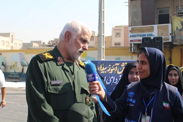 دانش آموزان اهوازی انزجار از استکبار جهانی را در قاب دوربین پانا ثبت کردند