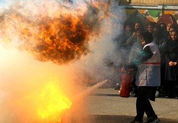برگزاری کلاس آموزشی شرایط سخت در هنرستان کوثر ناحیه یک شهرری