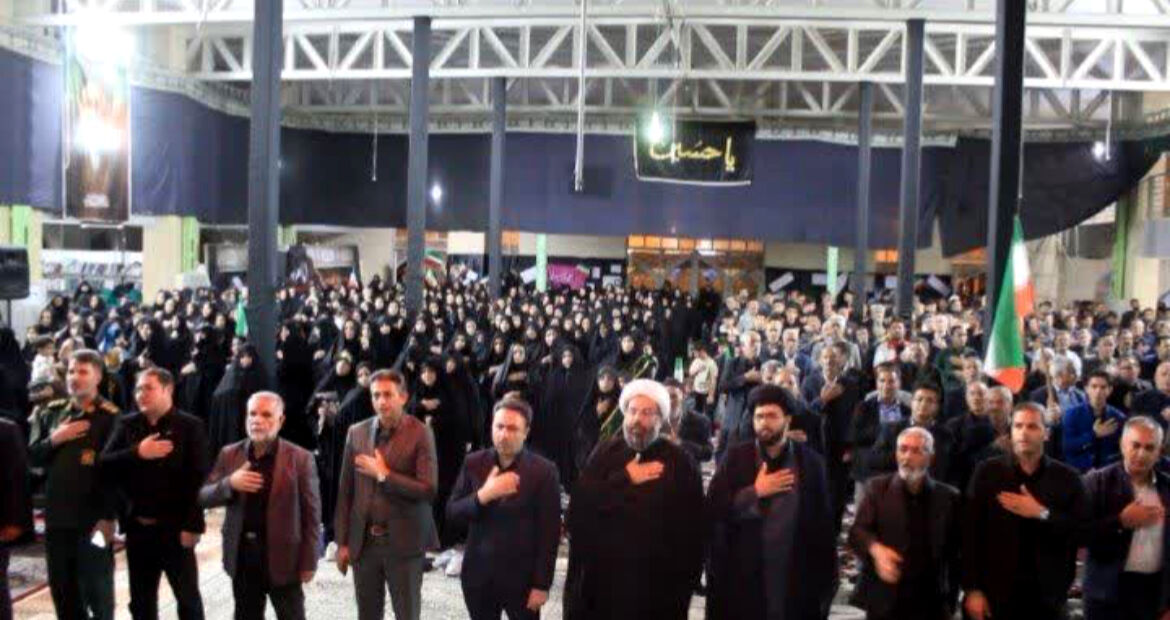 مراسم اربعین رهبر شهید انقلاب اسلامی در مسجد امام حسین (ع) خاتم