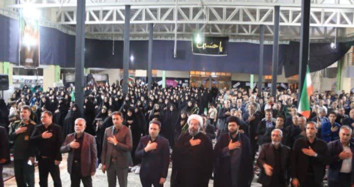 مراسم اربعین رهبر شهید انقلاب اسلامی در مسجد امام حسین (ع) خاتم