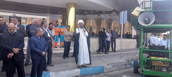 گرامیداشت شهادت سید‌حسن‌نصرالله در شهرستان بم 