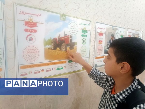 نمایشگاه مقایسه امروز و دیروز کشور عزیزمان ایران در آموزشگاه علوی۲