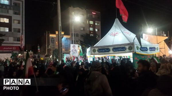 حضور گسترده و پرشور مردم انقلابی نیشابور در مراسم شهادت رهبر شهید 