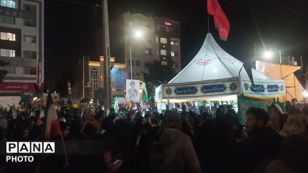 حضور گسترده و پرشور مردم انقلابی نیشابور در مراسم شهادت رهبر شهید 