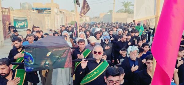 تشییع نمادین پیکر امام حسین(ع) در گمبوعه بزرگ