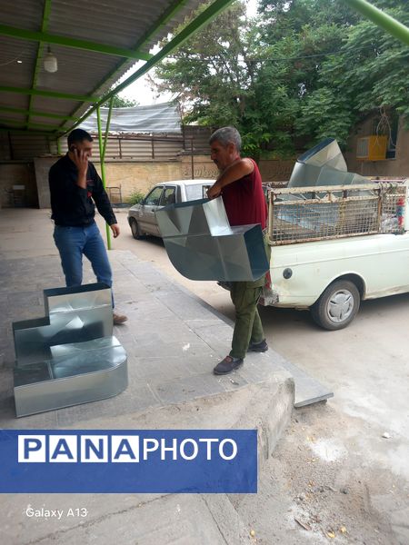 اجرای پروژه مهر در هنرستان ثمین 