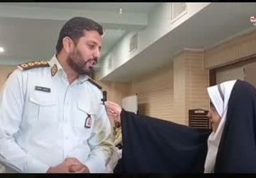 پاسداشت خدمات پلیس در مدرسه حضرت رقیه (س) روستای صرم