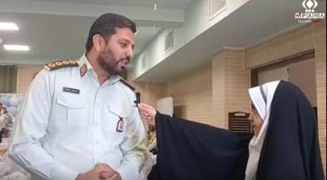 پاسداشت خدمات پلیس در مدرسه حضرت رقیه (س) روستای صرم