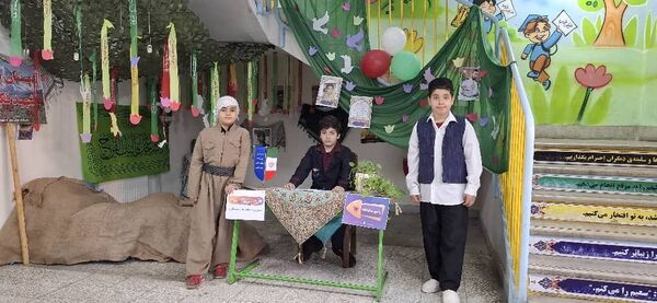 خلاقیت هنری و فرهنگی دبستان شهید فکوری در «هفته ماها»