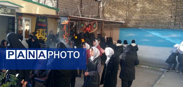 مراسم عزاداری شهادت حضرت فاطمه زهرا(س) در دبیرستان میرزا جعفر سروقد 