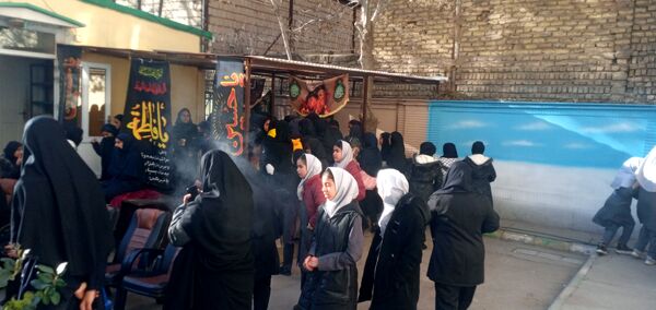 مراسم عزاداری شهادت حضرت فاطمه زهرا(س) در دبیرستان میرزا جعفر سروقد 