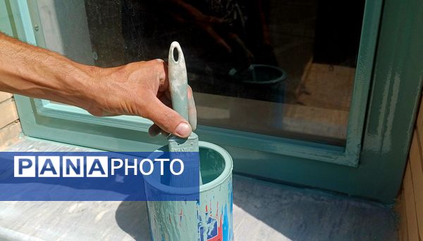 پروژه مهر دبیرستان دخترانه بنت الهدی کوهپایه رنگ آمیزی تجهیز و پاکسازی برای خلق محیطی الهام بخش و یادگیری مثبت