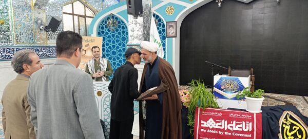 بدرقه دانش‌آموزان اعزامی به پیاده‌روی اربعین 
