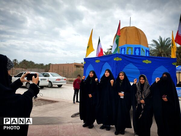 راهپیمایی آخرین جمعه ماه مبارک رمضان در شهرستان شهداد 