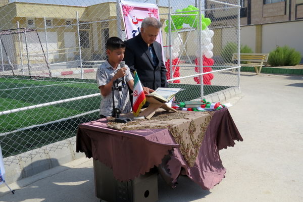 افتتاح زمین چمن مصنوعی آموزشگاه شاهد ولیعصر بجنورد