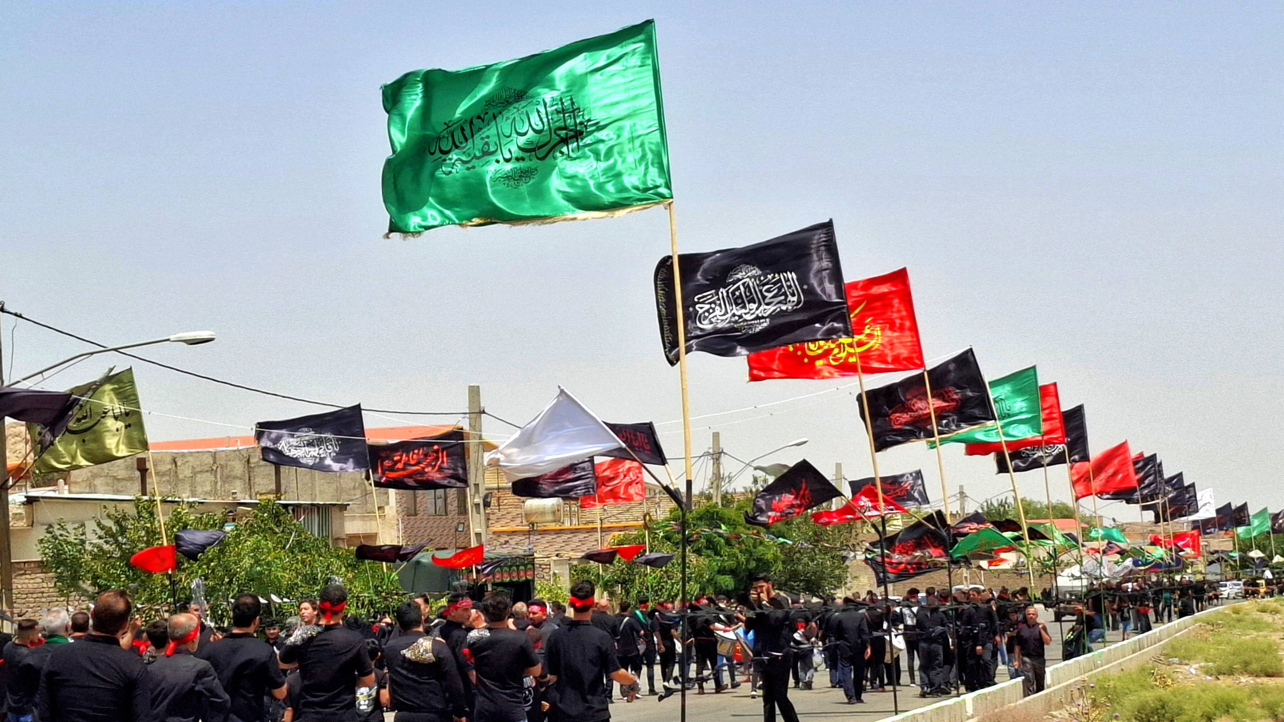 سوگواری روز عاشورا در شهر کهک قم