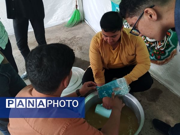 موکب دبیرستان ناصر در آموزش  و پرورش ناحیه ۷