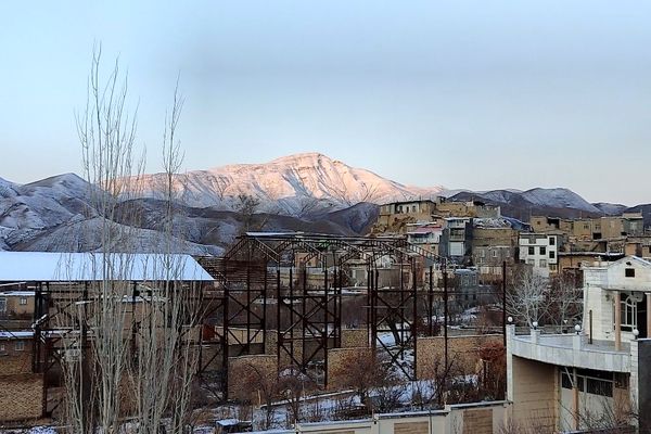 جلوه زمستانی طبیعت شهر بار نیشابور 