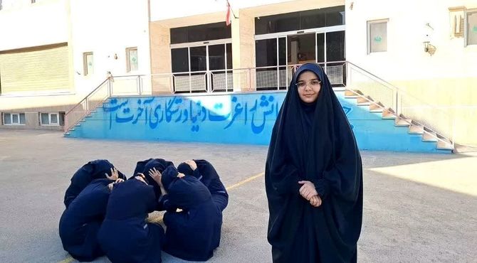 اجرای مانور زلزله در مدرسه دخترانه ریحانه‌النبی