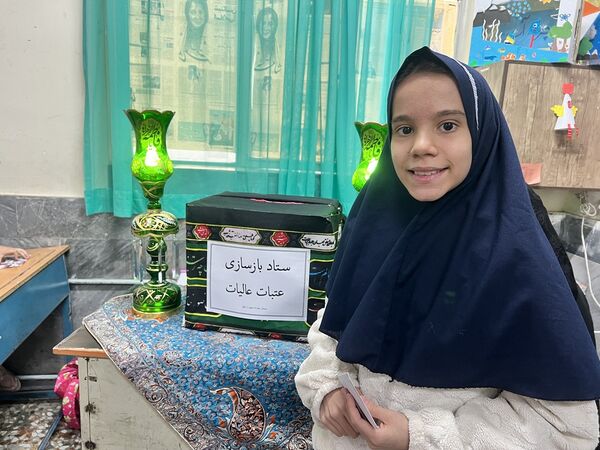 مراسم بازسازی عتبات عالیات در دبستان المهدی ناحیه 2 کرج 