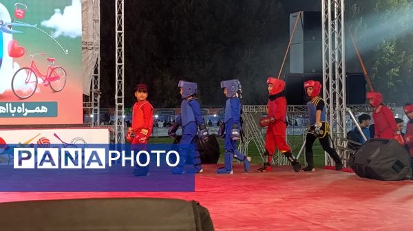 افتتاحیه جشنواره خانواده ورزش در بوستان ملت مشهد مقدس