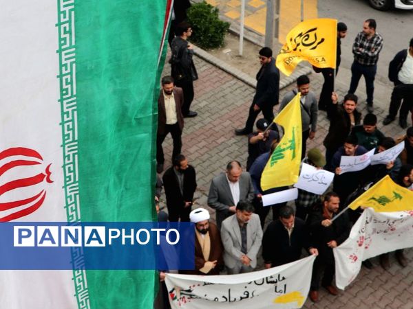 غرش خشم انقلابی دانشجویان دانشگاه آزاد مشهد علیه صهیونیسم و فریاد همبستگی با غزه