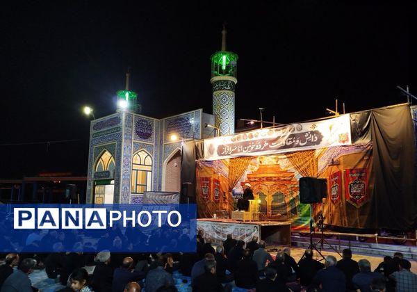 عزاداری  شب تاسوعای حسینی در مسجد شهدای گمنام 