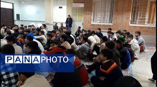 مراسم وداع با شهید گمنام در دبیرستان ابوریحان بیرونی یک نیشابور