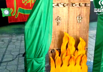 مراسم عزاداری دهه دوم فاطمیه در دبستان معارف