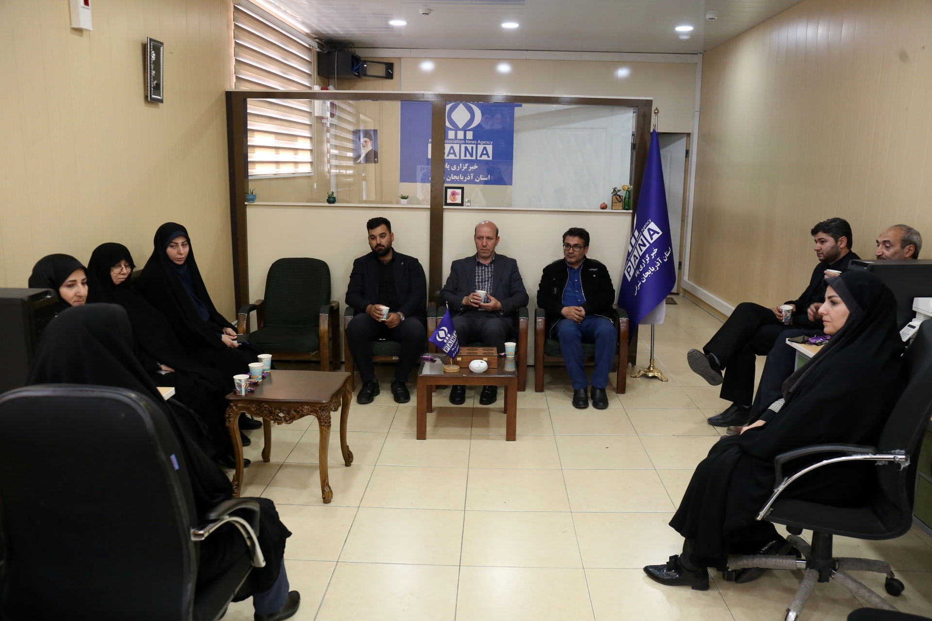 حضور معاون پرورشی و فرهنگی آذربایجان شرقی در خبرگزاری پانا به‌مناسبت تاسیس این رسانه