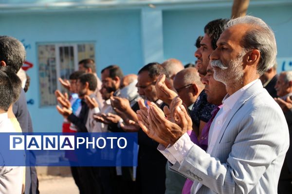 اقامه باشکوه نماز عید فطر در فهرج