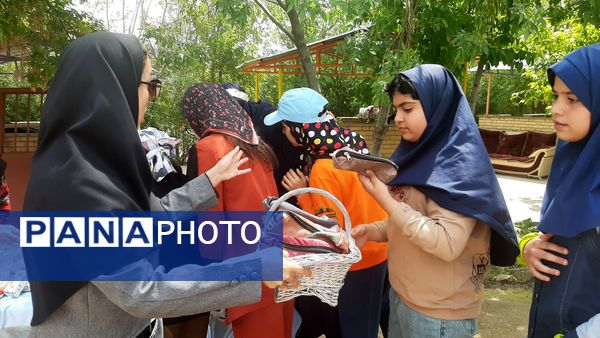 اردوی دانش‌آموزان مدرسه هیأت امنایی ضحی ۲ در روستای زوارم شیروان