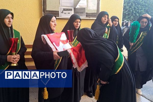 مدراس شهرستان قدس میزبان پرچم حرم امام حسین (ع) و شهید گمنام 