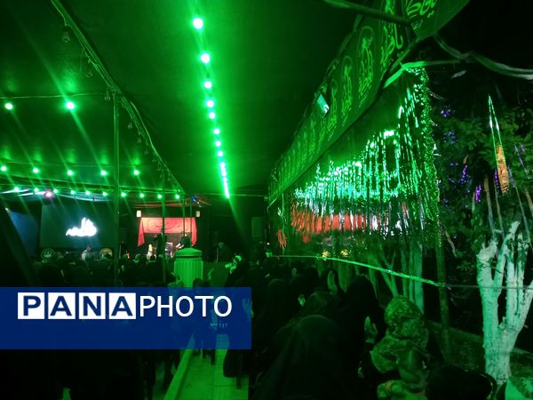 مراسم عزاداری ایام فاطمیه در شهرک سعدی شیراز