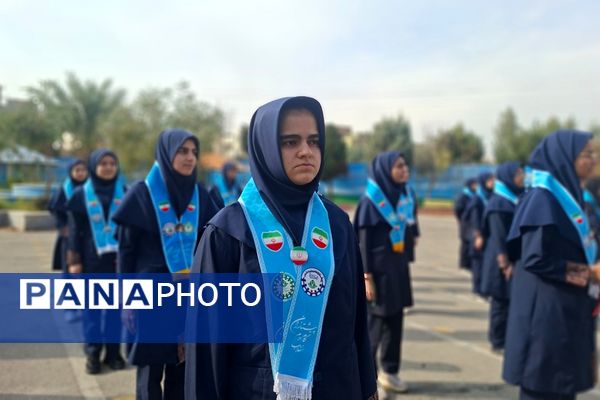 جلوه‌هایی از سرود همگانی مدرسه نمونه‌دولتی تمام ساحتی ارشاد قرچک