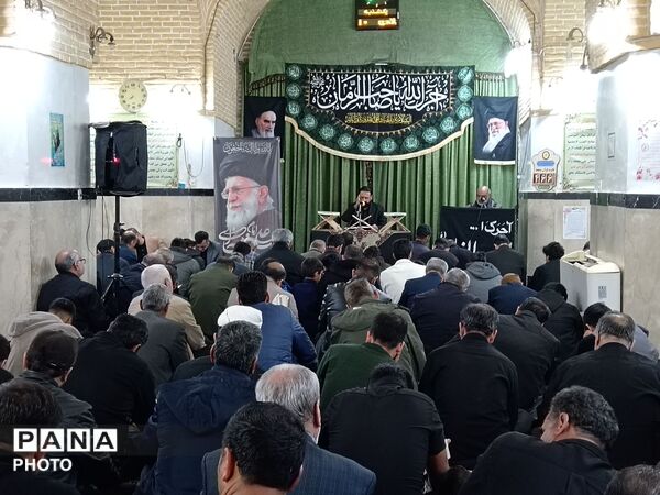 مراسم عزاداری برای شهادت امام خامنه ای در نیشابور 