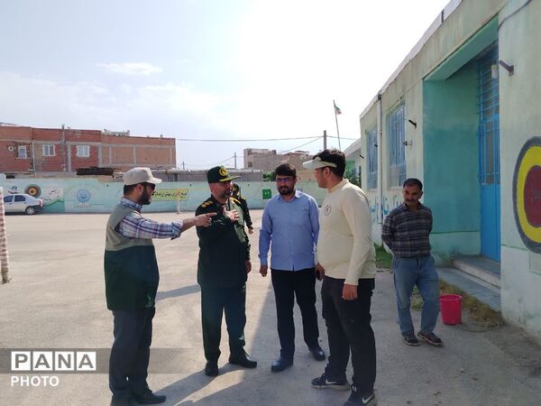 رنگ‌آمیزی و بهسازی مدارس توسط جهادگران بسیج دانش‌آموزی
