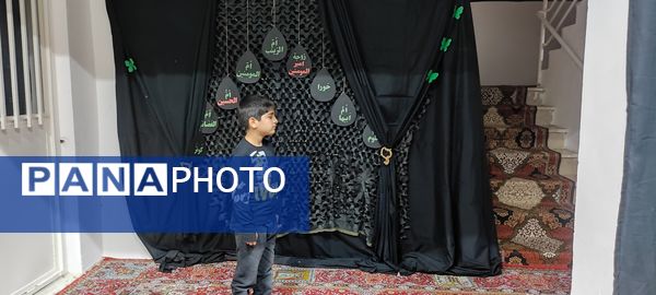 مراسم تشییع نمادین فاطمه زهرا(س)  در مسجد محمد رسول الله(ص) شهرستان شیروان