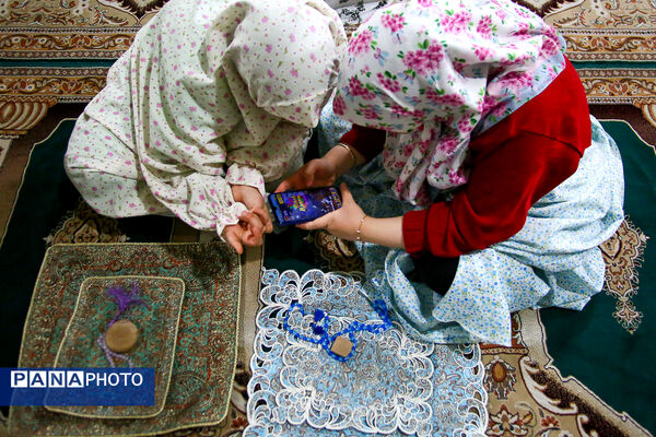 اعتکاف دانش‌آموزی در مسجد قائمیه