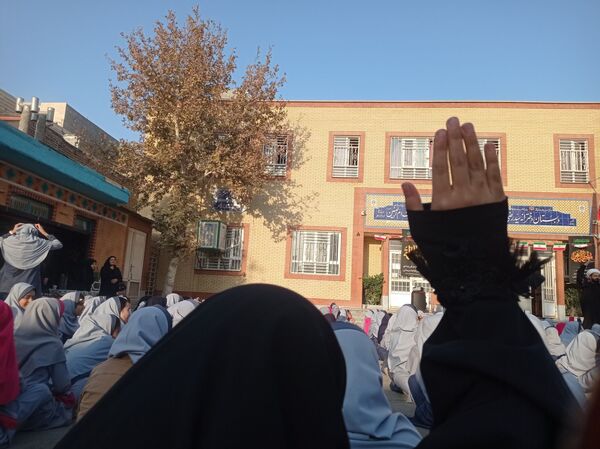 سوگواری شهادت حضرت فاطمه (س) در دبستان علی دهقانیان ۲ تبادکان