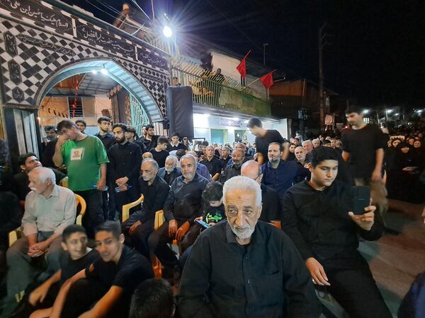 آیین خیمه سوزان در مسجد ابوالفضل قائمشهر