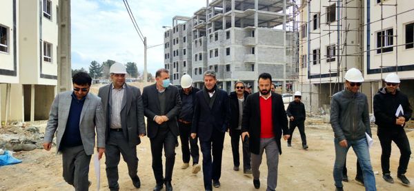 بازدید محمدمهدی شهریاری از پروژه ۱۱۲۰ واحدی نهضت ملی مسکن ولیعصر(عج) بجنورد