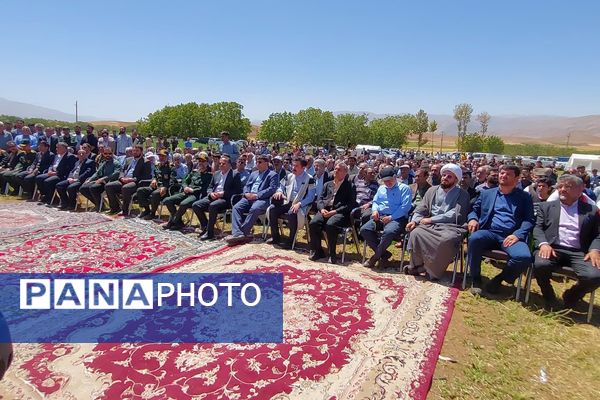 آیین کلنگ زنی پروژه آب چشمه سفید در خانمیرزا