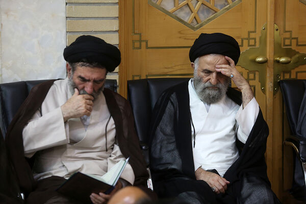 مراسم اربعین شهدای خدمت از سوی رهبر معظم انقلاب در قم 